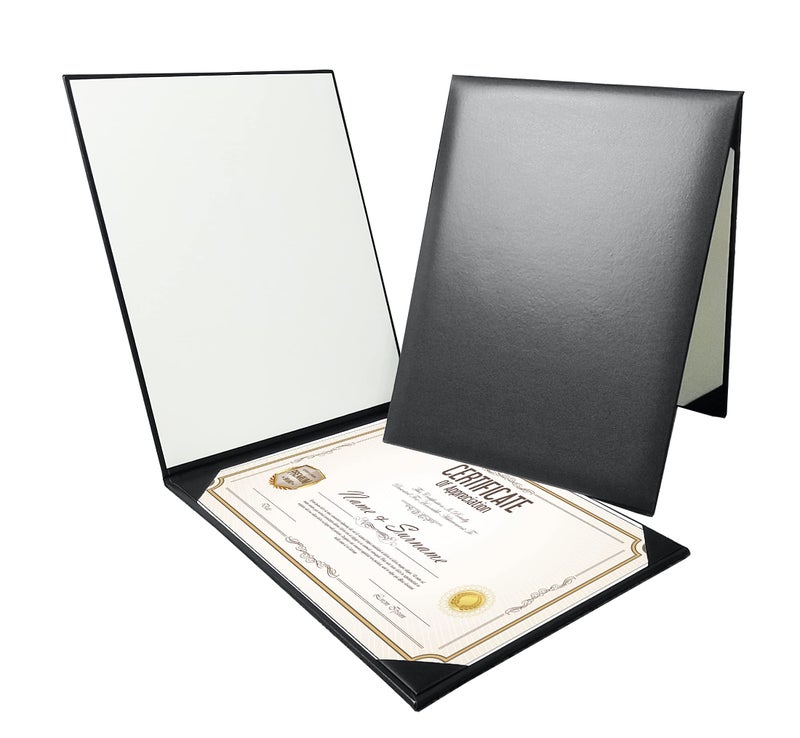 Gradplaza Graduation Diploma Cover Black Diploma Holder for Certificate 8.5''x 11'' - Image 1
